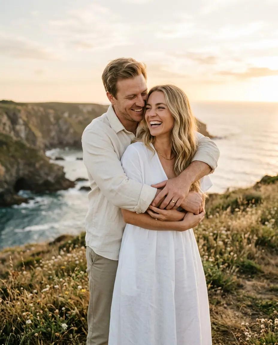 The Back Hug — Couple Photo Poses