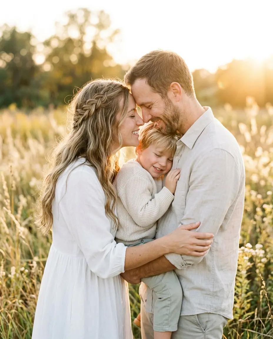 The Forehead Circle — Family Photo Poses
