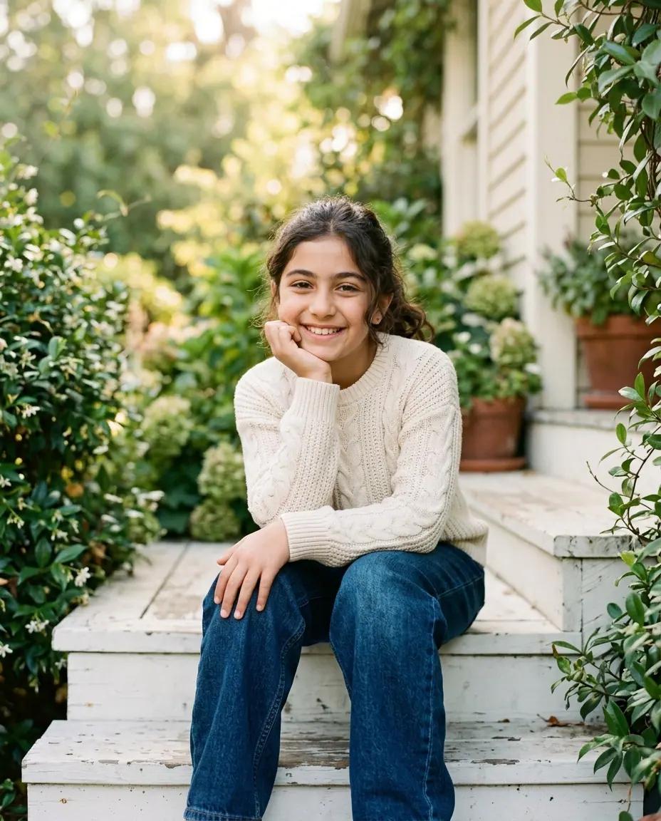 The Doorstep Sit — Kids Photo Poses