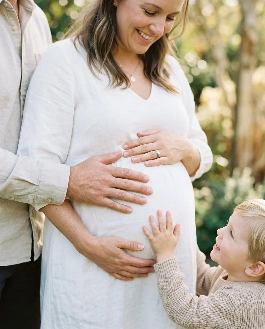 The Family Hands Stack — Maternity Photo Poses