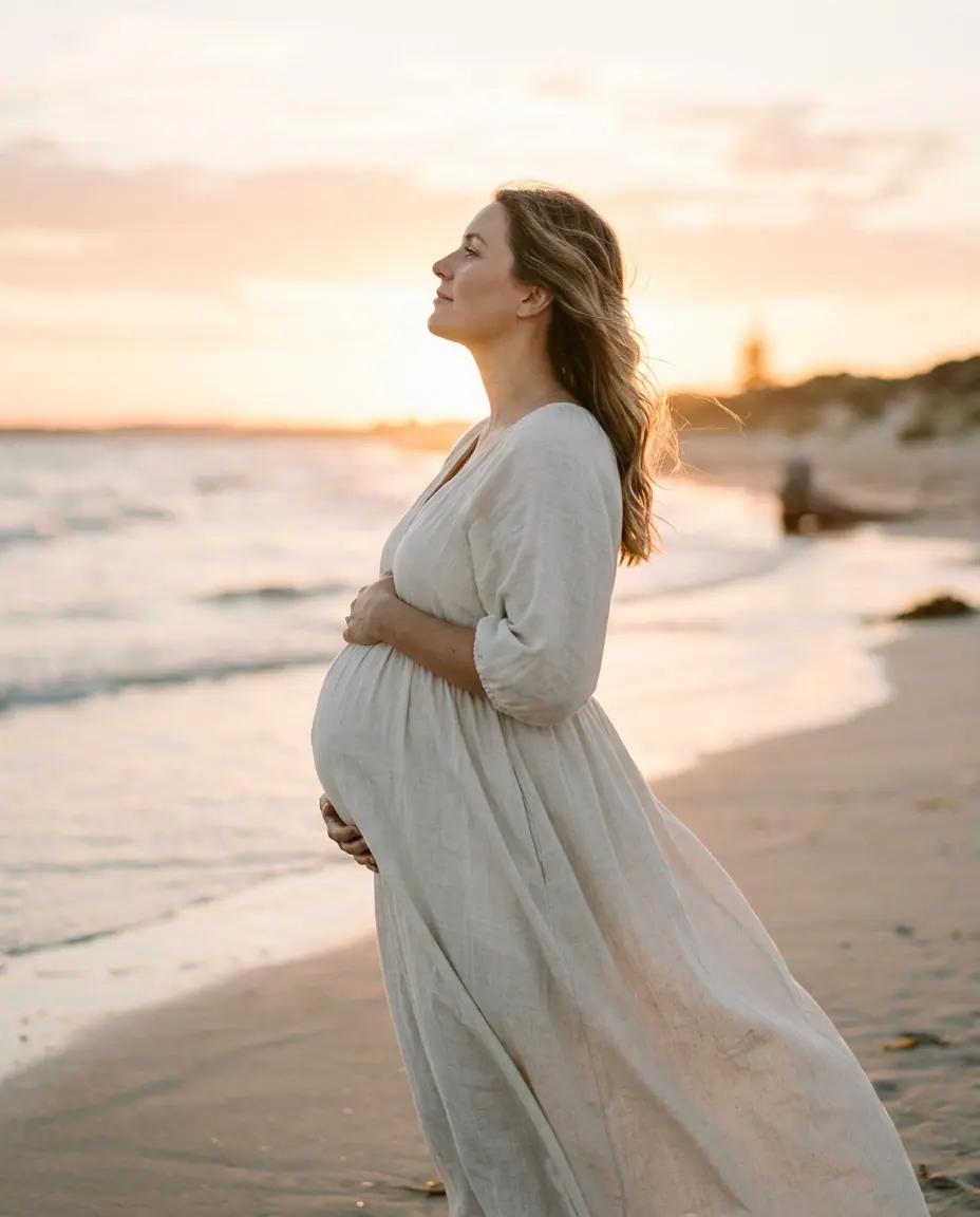 The Profile Silhouette — Maternity Photo Poses