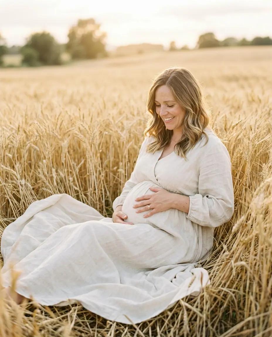 The Meadow Seat — Maternity Photo Poses
