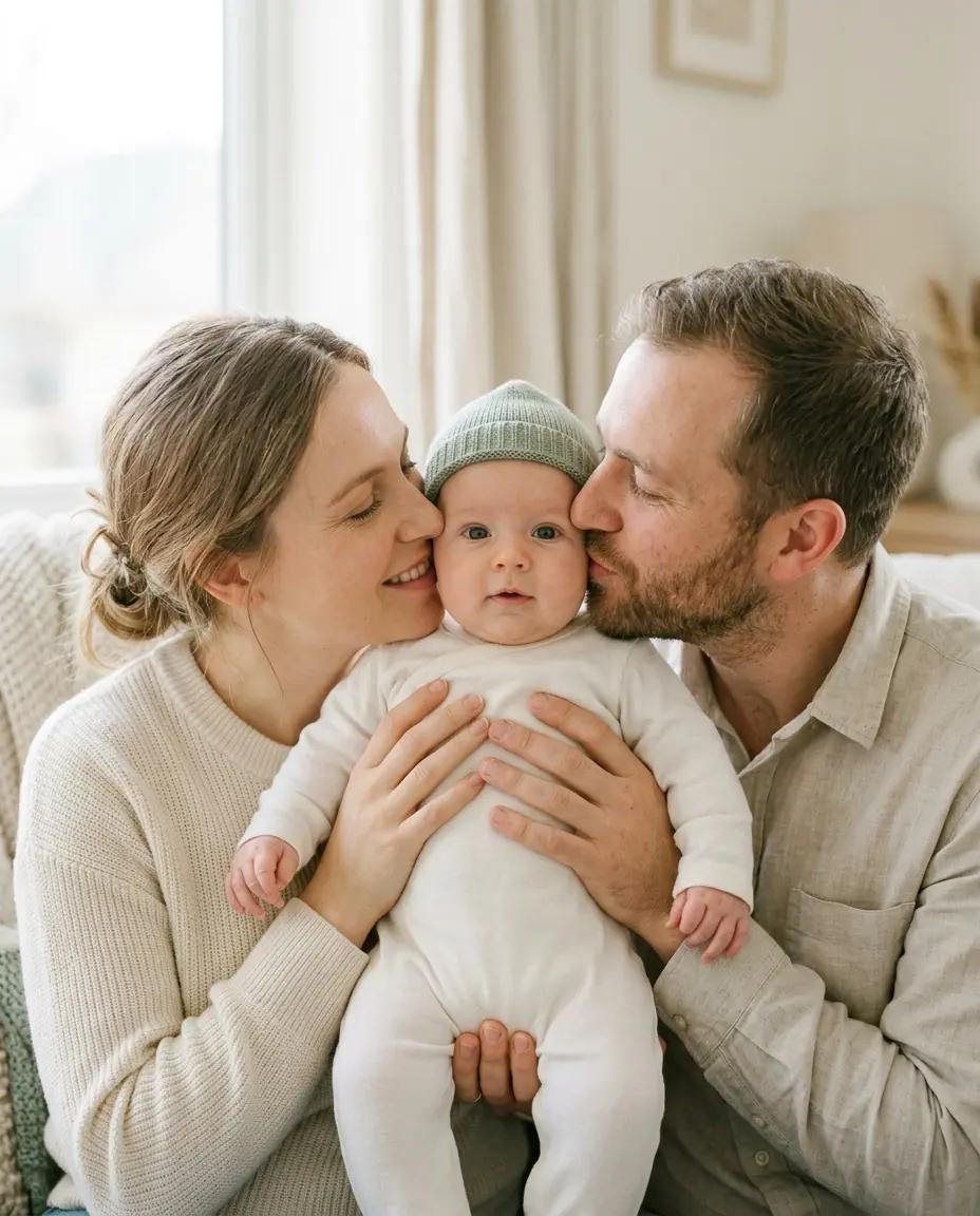 The Double Kiss — Newborn Photo Poses