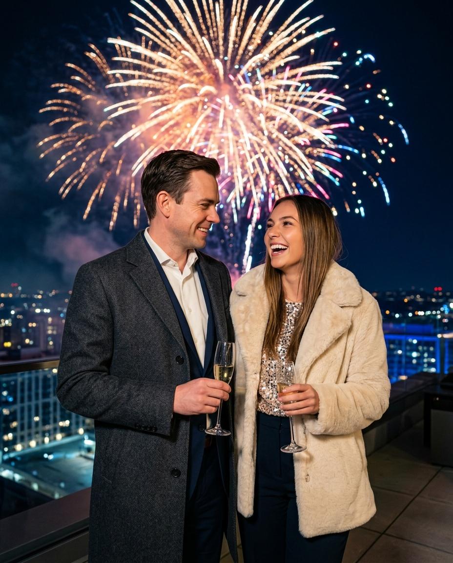 Rooftop Fireworks