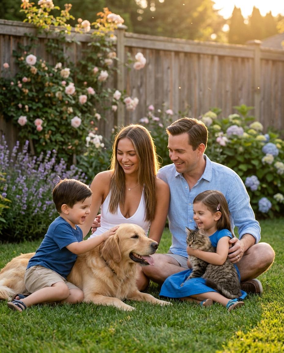 Golden Hour Backyard Pets