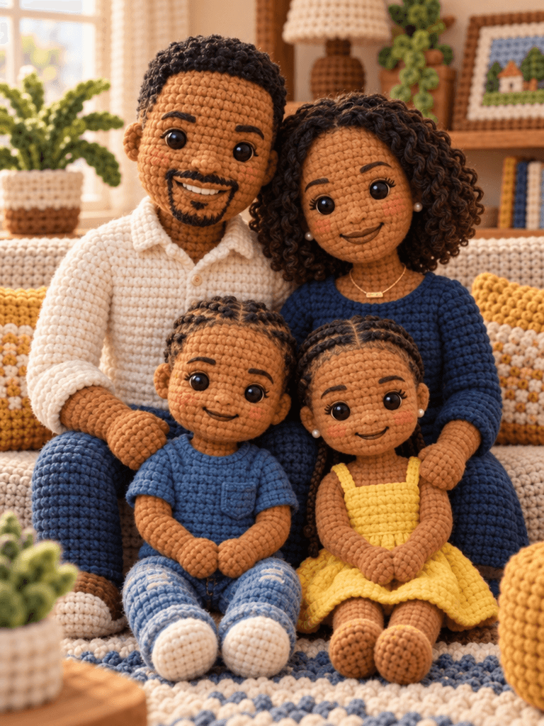 Crochet Doll Family