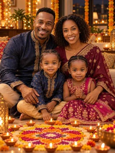 Diwali Family Glow